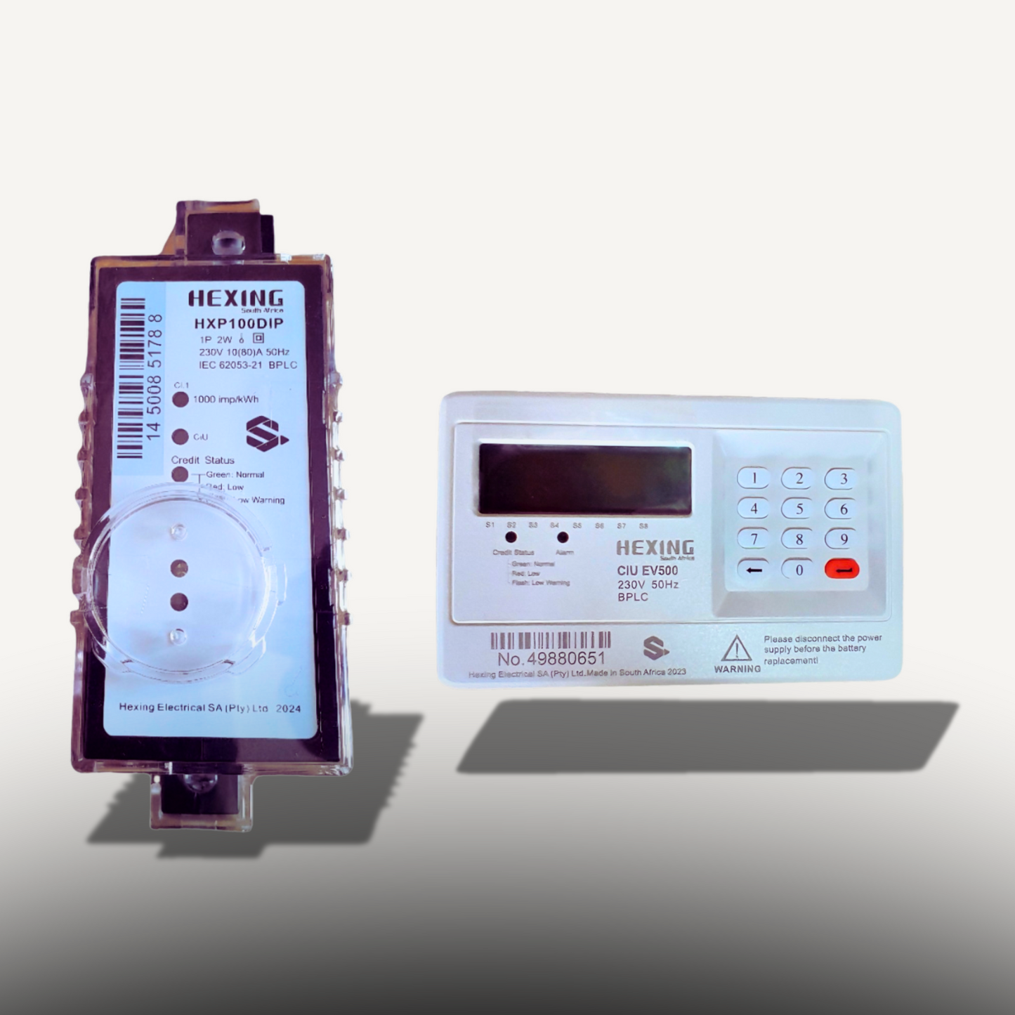 HXP100DIP Single-Phase DIN-Rail Split Prepayment Meter