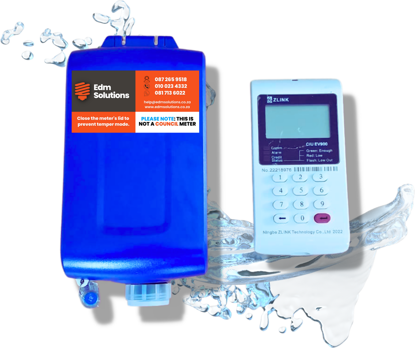 ZLINK Prepaid Ultrasonic Smart Water Meter – STS Certified