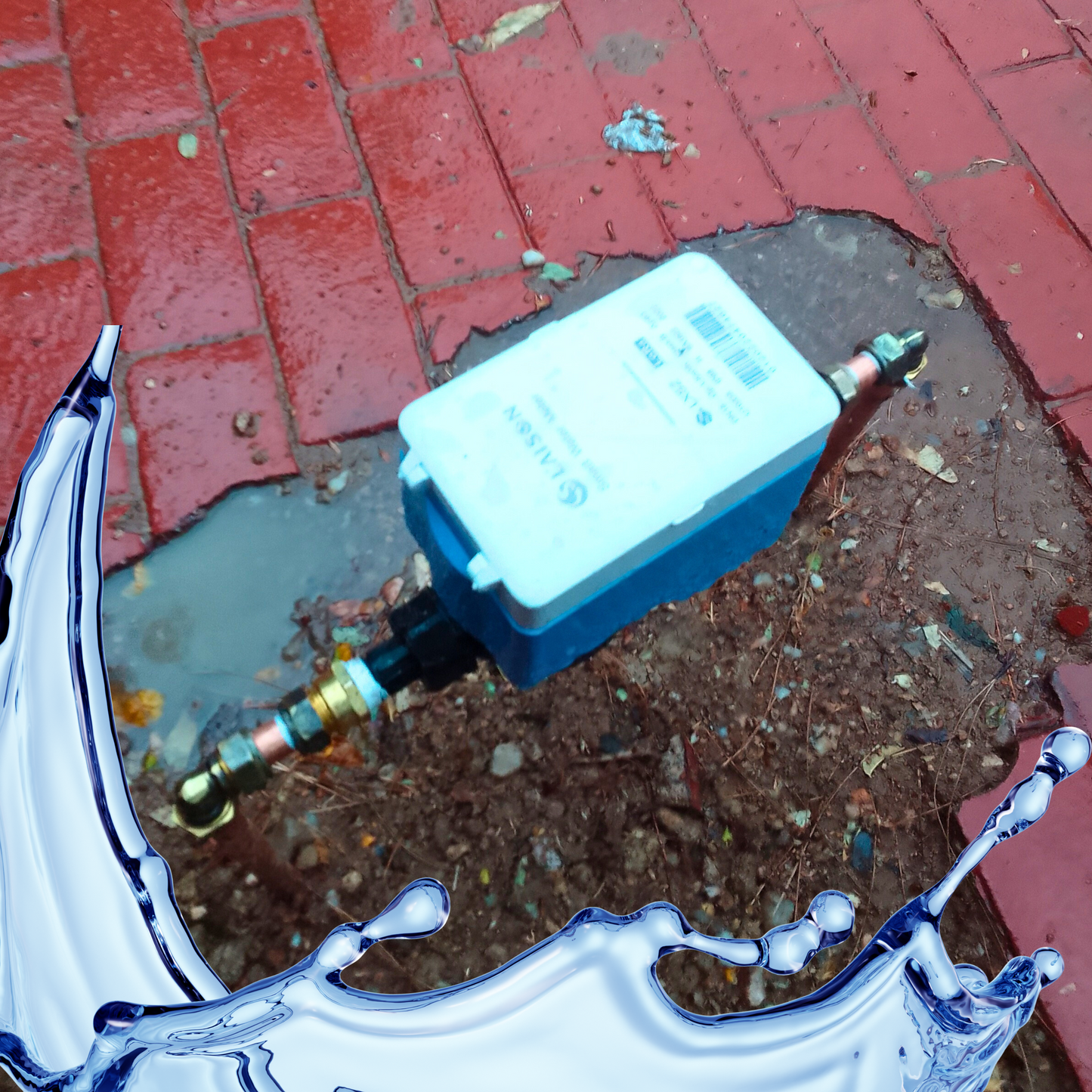 Smart Laison STS Prepaid Water Meter installed outdoors