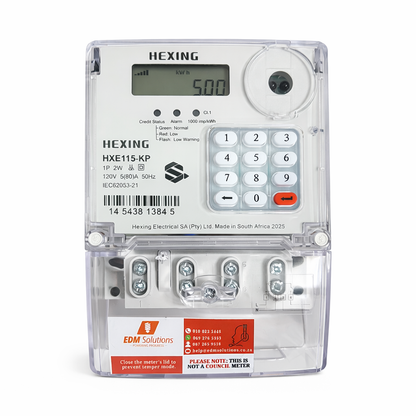Hexing Single Phase HXE115-KP Prepaid Electricity Meter