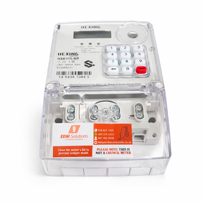 Hexing Single Phase HXE115-KP Prepaid Electricity Meter