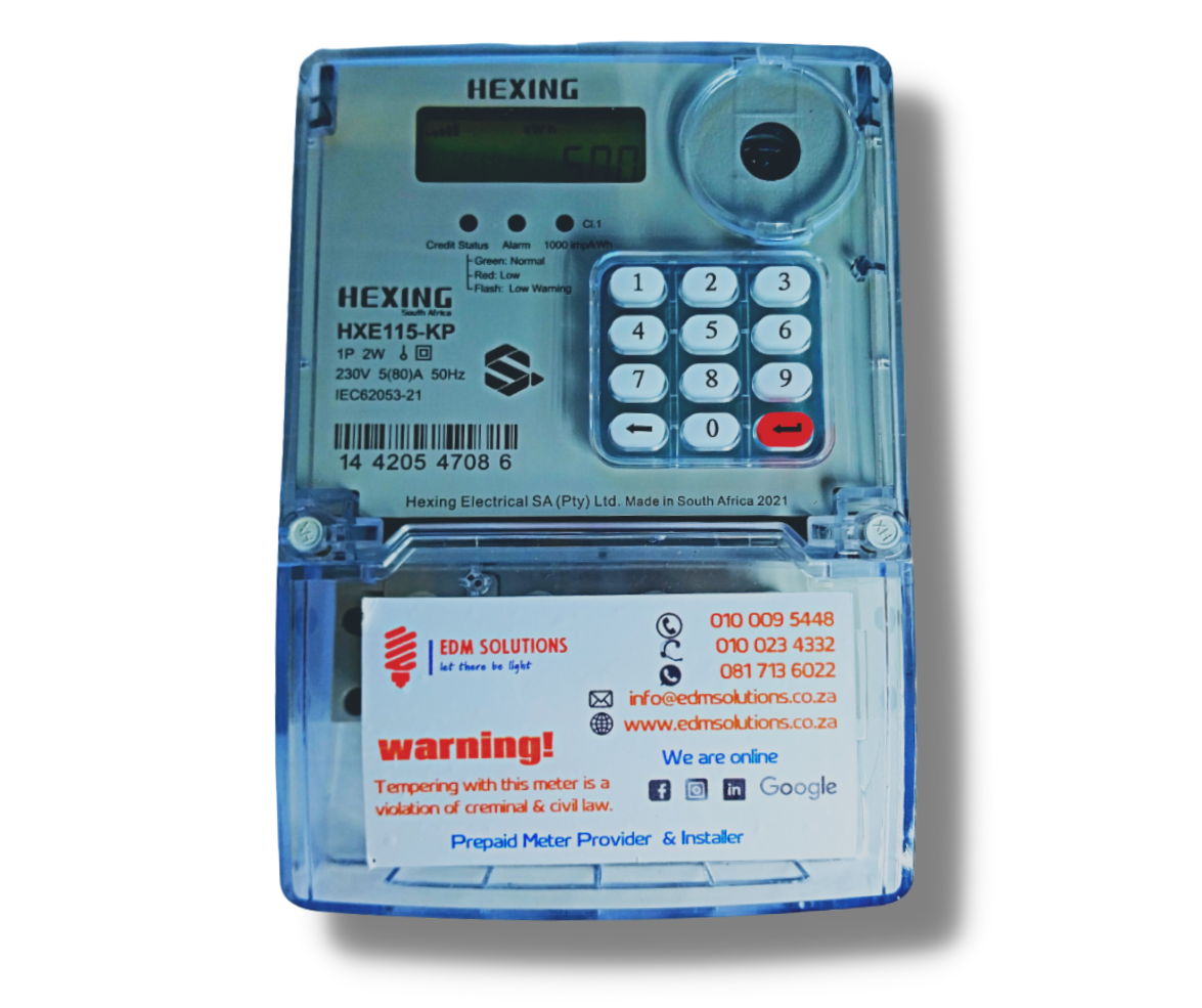 Hexing Single Phase HXE115-KP Prepaid Electricity Meter