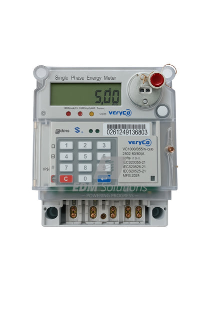 VC1000 (BSOM01-CIP) 4G Smart Prepaid Electricity Meter – STS Certified, EDM-Ready