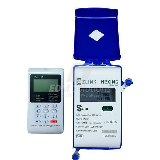 ZLINK Prepaid Ultrasonic DN15 smart water meter with digital display and keypad for accurate water monitoring