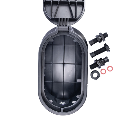 Ground-level water meter box (with inlet & outlet fittings) – excluding meter